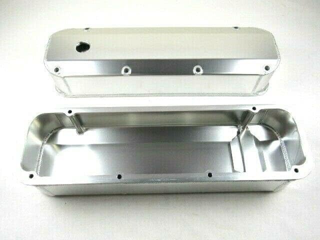 Big Block Compatible with Ford 429 460 Fabricated Alum. Valve Cover Set Clear Ano E41361CA