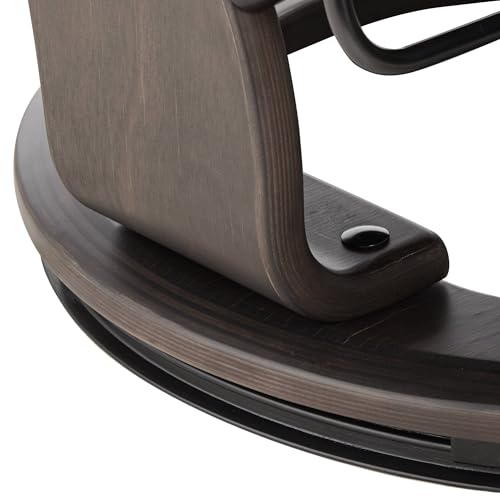 Sillón reclinable ergonómico falso cuero negro miniatura 7