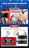 6-Amp Car Battery Charger, New 12V Smart Fully Automatic Battery Charger with 10 Stage Charging Progress for AGM, GEL, EFB, Deep Cyele, Wet and Lead Acid Batteries #2