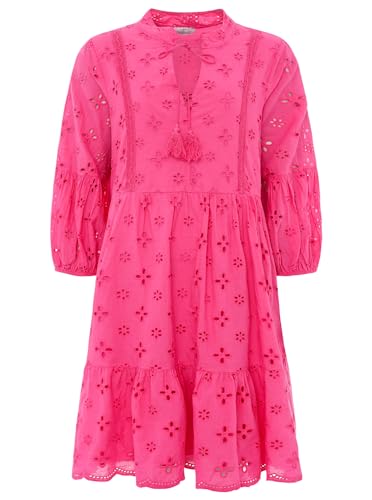 Zwillingsherz 100% Baumwoll Freizeitkleid Lochstickerei – Hochwertiges...