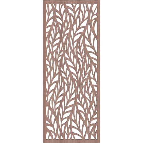 Image of Ortonville Decorative Pierced Fretwork Wood Wall Panels, 11 3 /8 inchW x 29 3 /8 inchH x 3 /8 inchT, Walnut