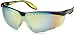 Uvex S3523 Genesis X2 Safety Eyewear, Black and Yellow Frame, Gold Mirror Ultra-Dura Hardcoat Lens