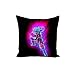 Housse de Coussin Taie Dragon Ball Z DBZ Son Goku Adulte Super Saiyan Cheveux Bleus Aura Rose Manga Cartoon Japon Animé (40x40 cm)