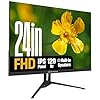 Westinghouse Monitor de 24 pulgadas, pantalla de computadora IPS Full HD de 1080p, frecuencia de actualización de 120 Hz, respuesta de 1 ms, HDR, sincronización adaptativa, altavoces integrados, HDMI
