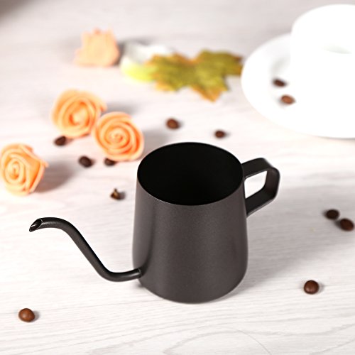 Image of Stainless Steel Gooseneck Kettle for Pour Over Coffee Precision Pouring Coffee Kettle with Narrow Spout 250ml & 350ml Options