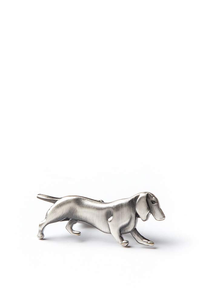 “Blame the Dog” Designer Dachsund Tie Clip Conversational Novelty Men’s Fashion Tie Bar