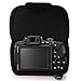 MegaGear Nikon Coolpix B700 Ultra Light Neoprene Camera Case, with Carabiner - Black - MG846, PU Leather