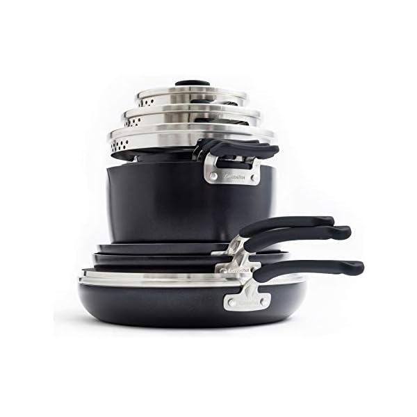 Greenpan levels essentials 13 piece cookware set  urban country home decor