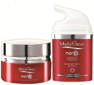 Set Mela K Nano Alpha Arbutin Anti-Melasma Blemish Spot Fade Concentrate Cream Facial Day Cream SPF 20 PA++ & Night Cream