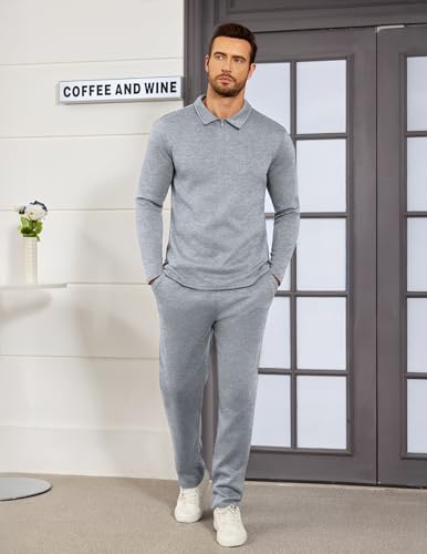 Uni Clau Men's Casual Tracksuit - 21% Off Athletic Sweatsuit Set