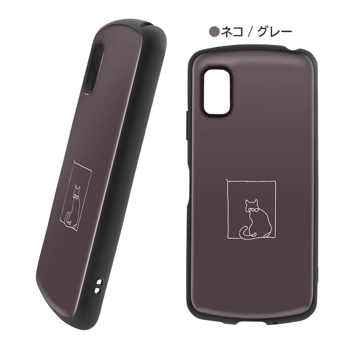 Amazon.co.jp: AQUOS wish3 ケース ネコ 猫 ネイビー アクオス