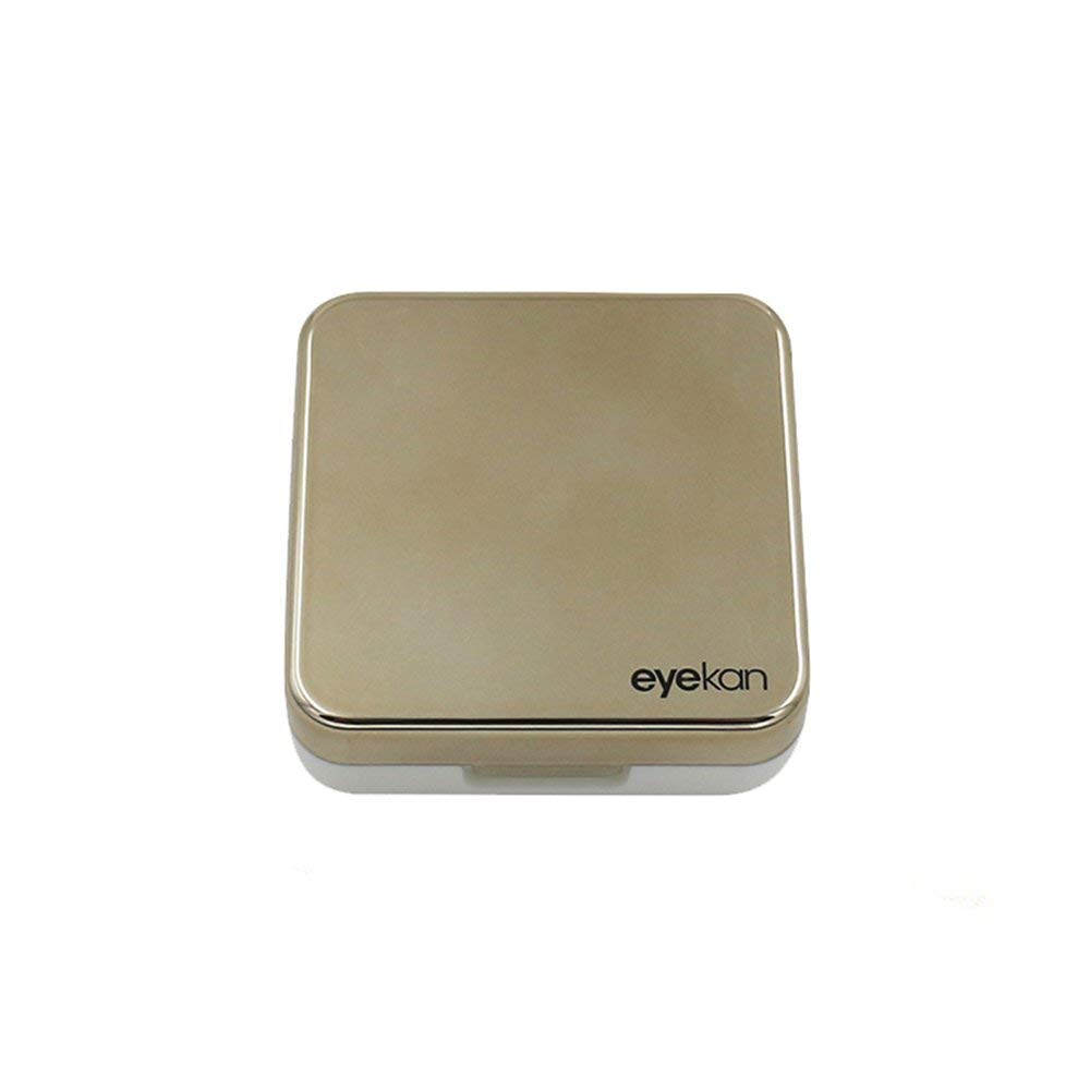 SHOPOWARE Eyekan Travel Contact Lens Case Box with Mirror (Gold) 3