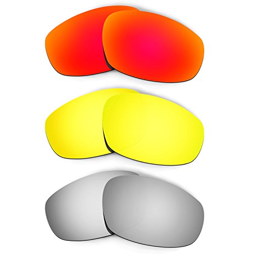 Verres pour Oakley Wind Jacket réparer des rayures avec 3 paires