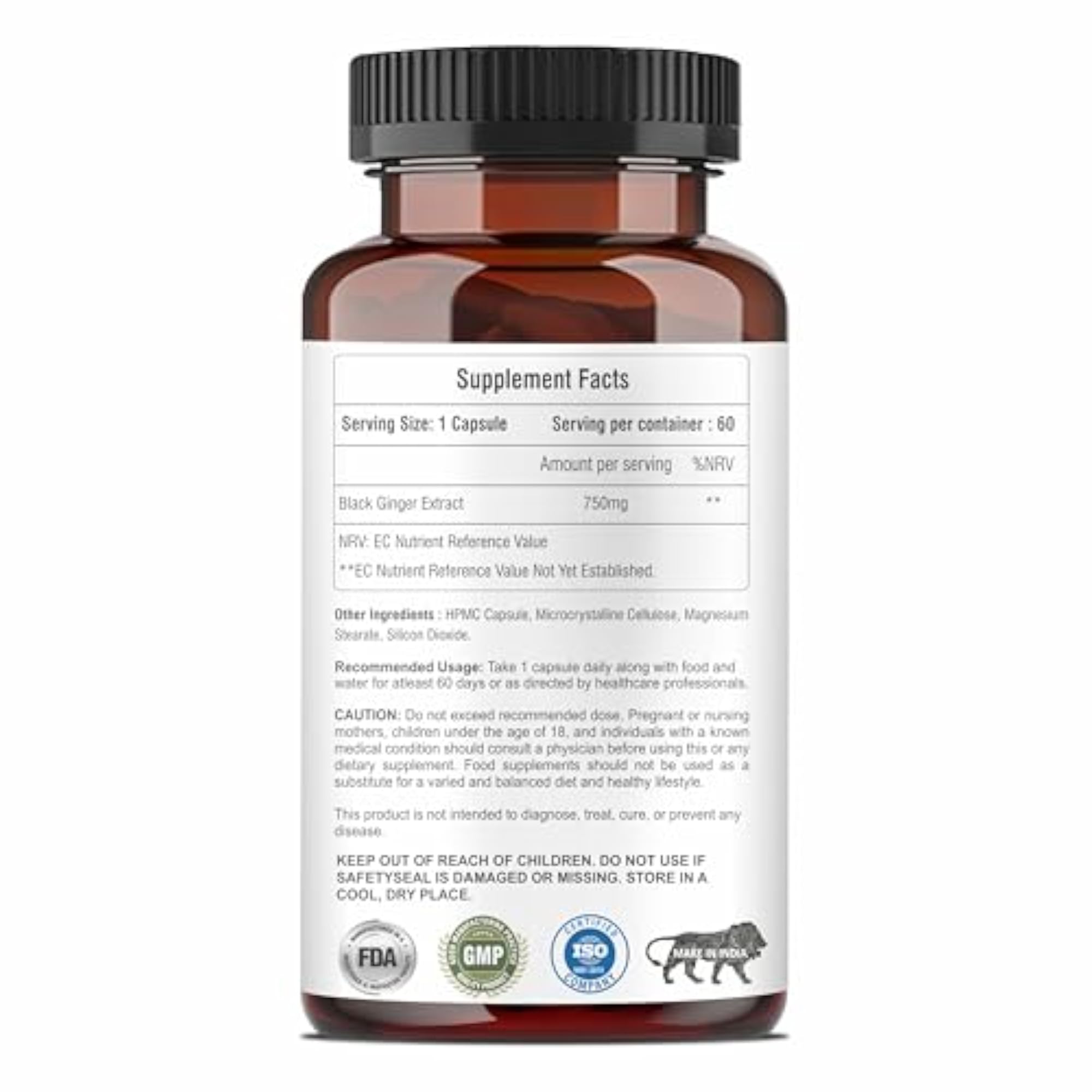 Ginger Capsules for Circulation & Energy Boost