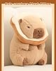 Bestsea Cute Capybara Plush Soft Capybara Plushie Pillow with Kawaii Capybara Stuffed Animals Toy for Kids Girls Adults Birthday Gifts and Home Decor 12 inch (Kawaii Capybara Plush) #1