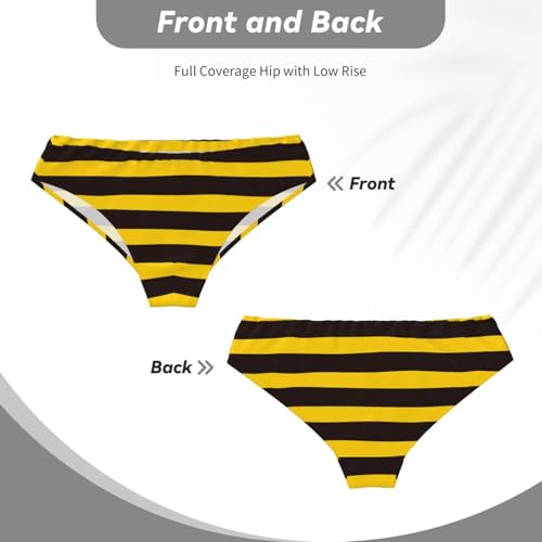 Bee Stripe Men's Underwear Briefs Coverd Waistband Silky Touch Underwear4