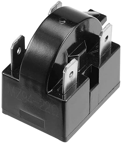 XYWHPGV 22 Ohm 4 Pin Refrigerator Start Relay Replacement Part for Compressor Black(a4cd3 80596 0d7cd c44cd 9011e 08af6