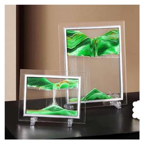 Sablier verre haut de gamme avec image de sable 3D dynamique rouge - 5