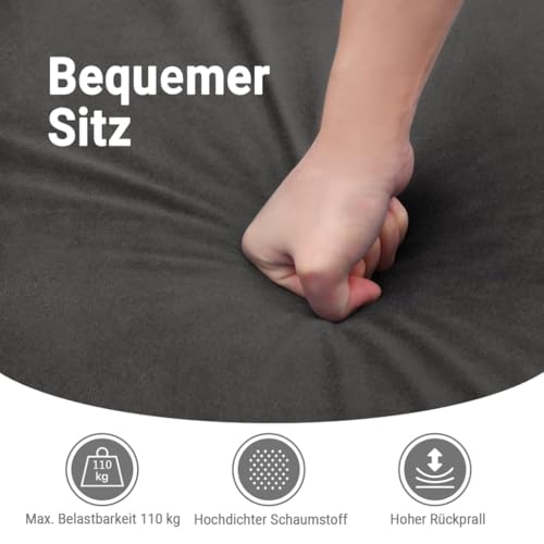 vidaXL Massagesessel, Verstellbar Sessel mit Aufstehhilfe, Fernsehsessel Relaxsessel mit Liegefunktion, Liegesessel Aufstehsessel Polstersessel, Gelb Samt – Bild 6