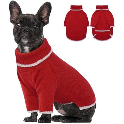 Lelepet Small Knitted Dog Jumper Pullover Cover