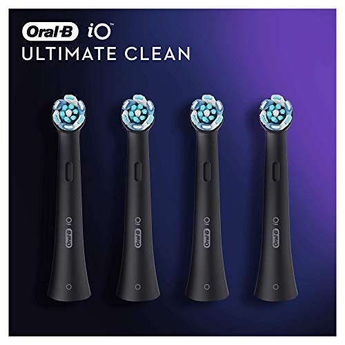 Oral-B iO Ultimate Clean Electric Toothbrush Head, Twisted & Angled Bristles for Deeper Plaque Removal, Pack of 4, Suitable for Mailbox, Black - image 8
