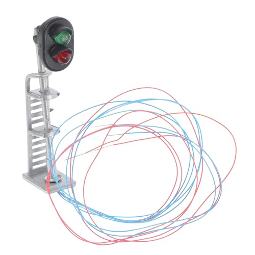 SEWACC Landscape Lamp Train Signal Light Model for Miniature Railroad Table Decor Doll House Decor