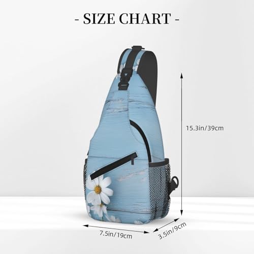 Bolso Cruzado Deportivo Negro con Diseño Floral miniatura 3
