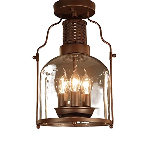 Plafonnier rétro 3 lampes pour éclairer efficacement les couloirs sombres et cuisines