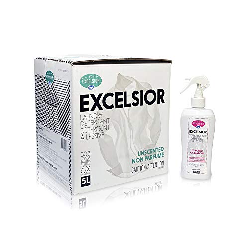 Excelsior HE Concentrated Liquid Laundry Detergent with Stain Remover, Removes 333 Loads for Cleaning Clothes, Phosphate-Free, Solvent-Free, Unscented, 5L - Thumbnail 7