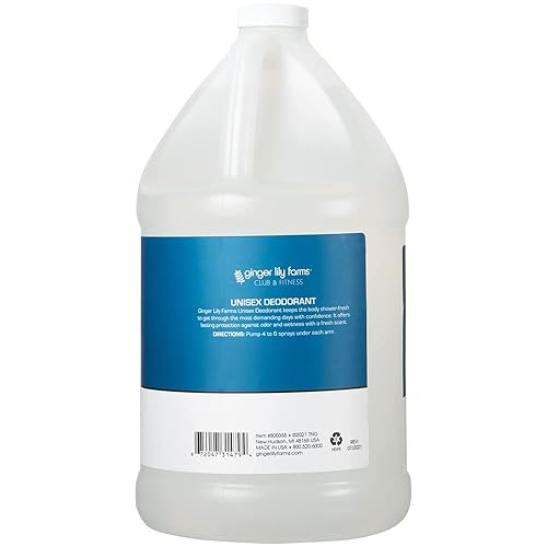 Miniatura 2 de Ginger Lily Farms Club & Fitness - Desodorante unisex en aerosol para vestuarios, 100% vegano y libre de crueldad, aroma fresco, 1 galón (128 onzas