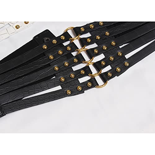 Women Corset Waist Belt - Wide Elastic Waist Cincher Belt for Dresses - Vintage Ladies Waspie Waist Belt4