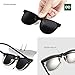 Eli-time Polarizado Clip Unisex en Gafas de Sol para Anteojos Recetados-Buen Estilo...