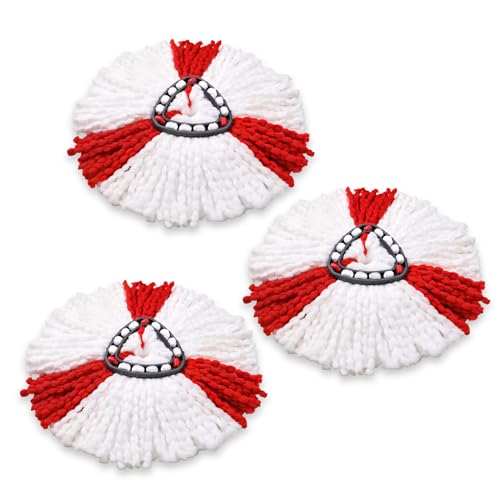 BONBELONG 3 Stück Wischmopp Ersatzköpfe Kompatibel mit Vileda Turbo 2-in-1 Mop, Wischmop...
