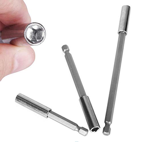 10 Pcs Magnetic Drill Extension Bit Holder, 1/4 Inch Hex Shank Quick Release Screwdriver Drill Bit Holder Extension Set For Screws, Nuts, Drills, Handheld Drivers 50/60/ 75/100/ 150Mm #TOP3