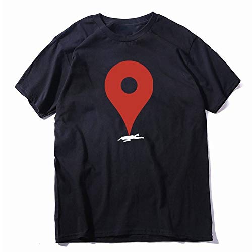 T-shirt coton casual hommes noir taille XS pour éviter la chaleur