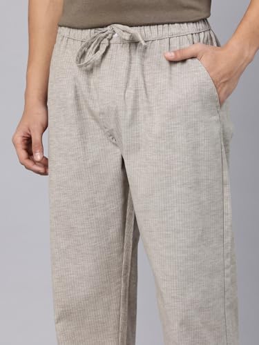 Image of Majestic Man Comfort Fit Solid Cotton Blend Casual Style Lounge Pyjama with 3 Pockets & Zip Closure