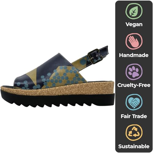 Image of DOGO Platform Sandals Women - Vegan and Handmade Wedge Sandals for Women