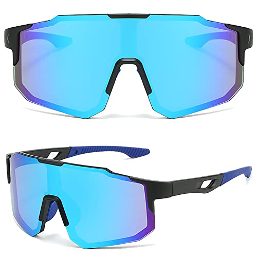 NAMIS Gafas de Sol de Deportivas Gafas Sol Polarizadas Ciclismo Hombre Mujer Gafas Ciclismo Fotocromaticas para Deporte y Aire Libre Conducir Pesca Ski Esquiar Golf Correr Corriendo MTB (Azul)