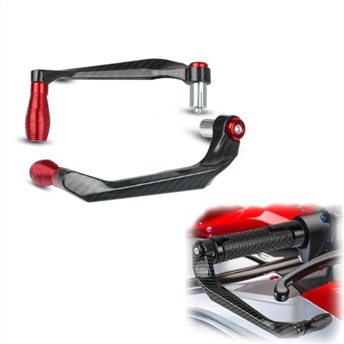 Garde-levier moto rouge pour freins et embrayage de guidon Kawasaki Z900 Z1000 Z800 Z650