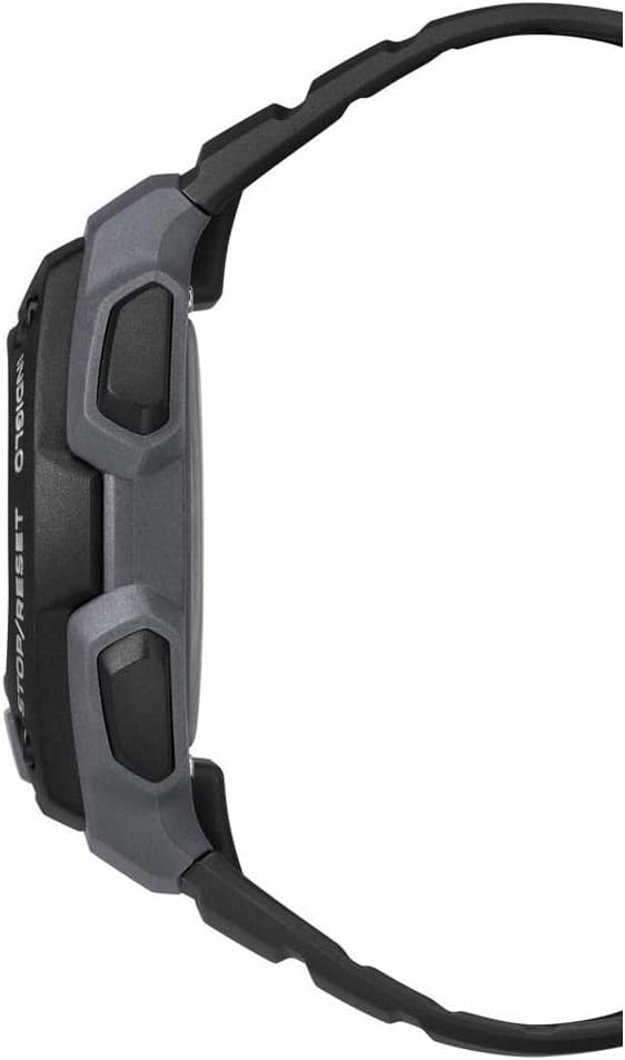 Back view of Timex Ironman Original Shock watch, showing strap and buckle
