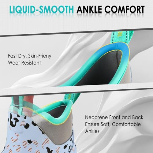 Image of Kalkal Women's Deck Boots, Waterproof Ankle Rain Boots Fishing Boots with High Traction, Women's Rubber Boots For Gardening Fishing Boating Camping