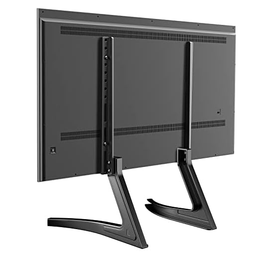 Perlegear Universal TV Stand Legs for Most 32-55 inch Flat or Curved TVs with VESA Mounting Patterns 200x100mm to 800x400mm, Table Top TV Stand Base Supports up to 88 lbs, PGTVS22