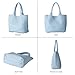Woven Tote Bag for Women Fashion Woven Bags for Women Shoulder Bag Vegan Leather Handbags Large Work Travel Beach Tote Bags With Purse Sky Blue
