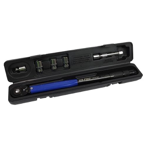 Us Pro Tools 6Pc 1/2" Dr Calibrated Torque Wrench 13.6-203.5Nm 10-150Ft-Lb 6845