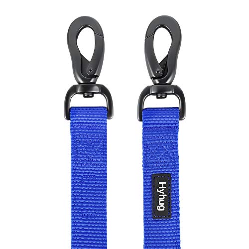 Durable And Comfy 18'' Nylon Short Leash With Super Soft Neoprene Lined Handle For Large Medium Boy And Girl Dogs - Daily Use Walking And Professional Training. (Bright Blue) #TOP1