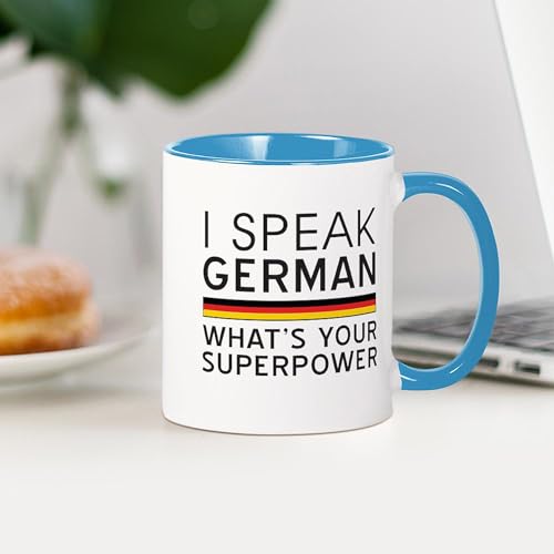 Taza de cerámica 11 oz CafePress I Speak German miniatura 4