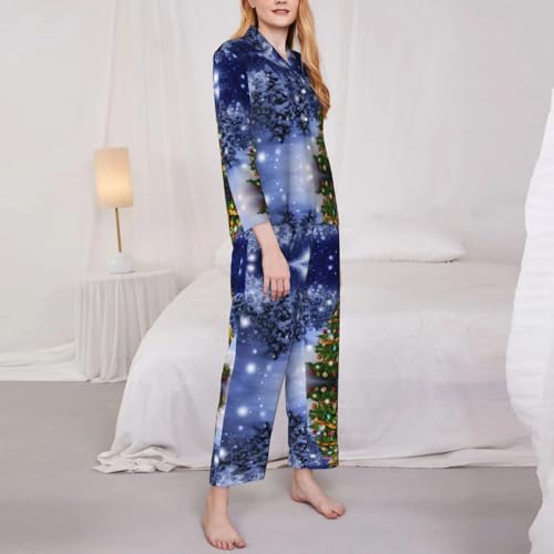 Pyjama de Noël 2 pièces contre le froid ensemble de nuit douillet - 4