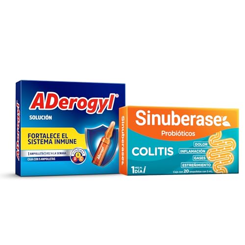 Pack: SINUBERASE 20 AMPS SUSP 4 BILL UFC + ADEROGYL 5 AMP SOL ING 3mL