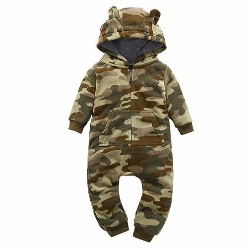 Cute Baby Boys Snowsuit Newborn Winter Coat Toddler Clothes Winter Baby Girl Clothes Newborn (Camouflage, 12-18 Months) - Main Image