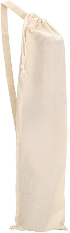 Organic Large Yoga Mat Tote Bag Cover -100% Cotton Lightweight,Washable Yoga Dust Bag With Adjustable Strap Unisex